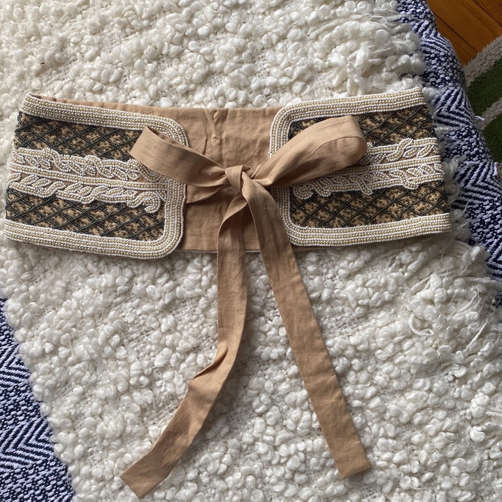 ANTHROPOLOGIE Beaded sash/belt